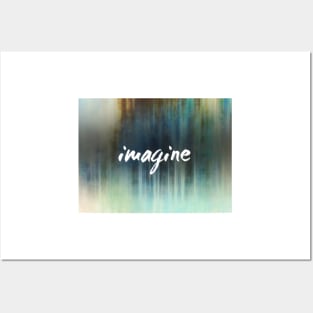 Imagine Abstract Art with text by Ann Powell Posters and Art